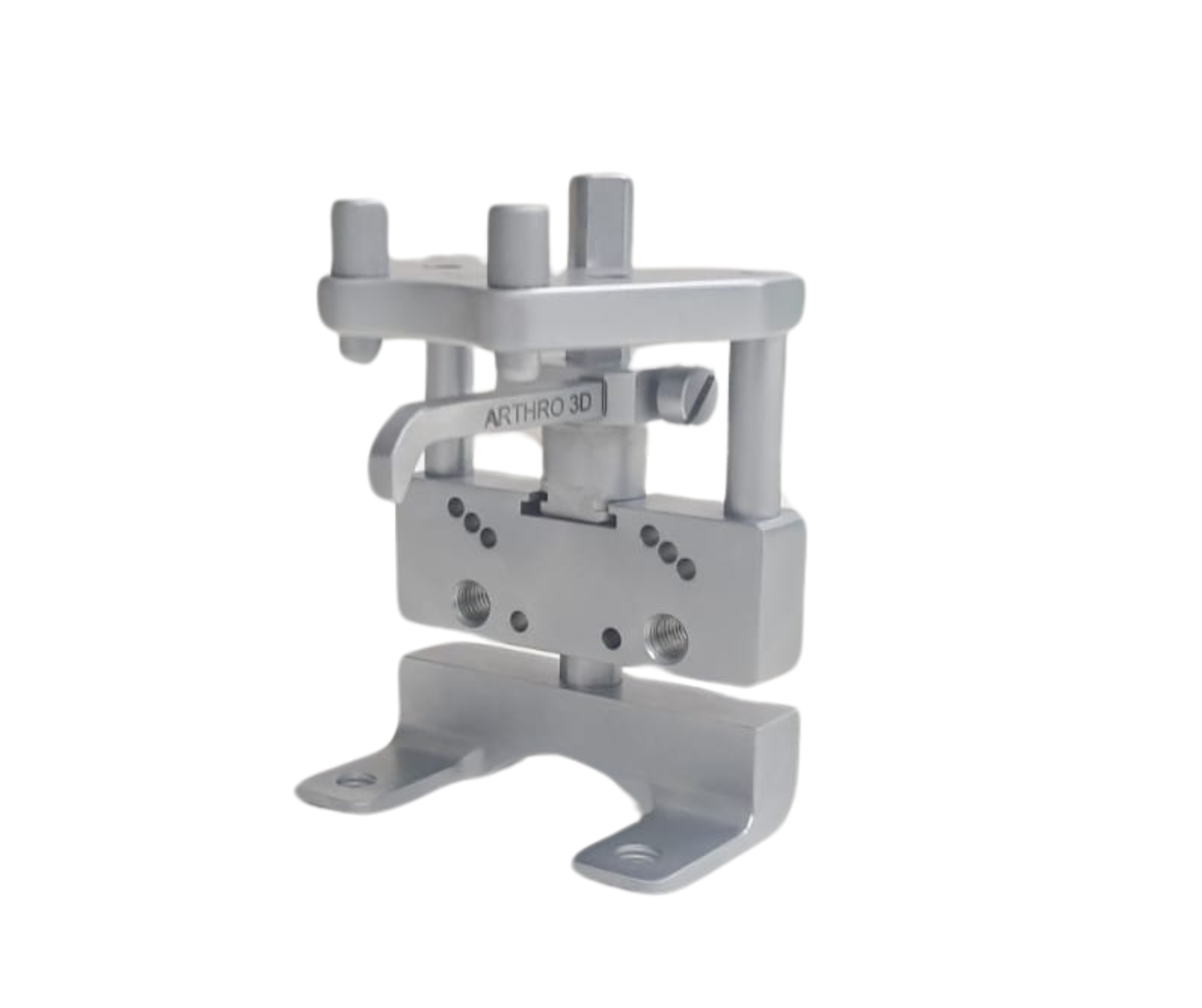 The 3D Robotics personalized surgical jig — fabricated from each patient's CT scan.